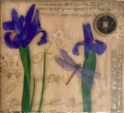 Encaustic Mixed Media $65. 14 X 14cm